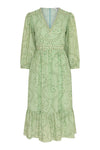 Kalina Cotton Silk Dress Green