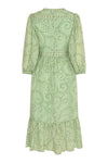 Kalina Cotton Silk Dress Green