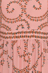 Kalina Cotton Silk Dress Pink