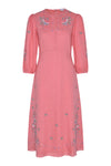 Vega Linen Dress - Pink
