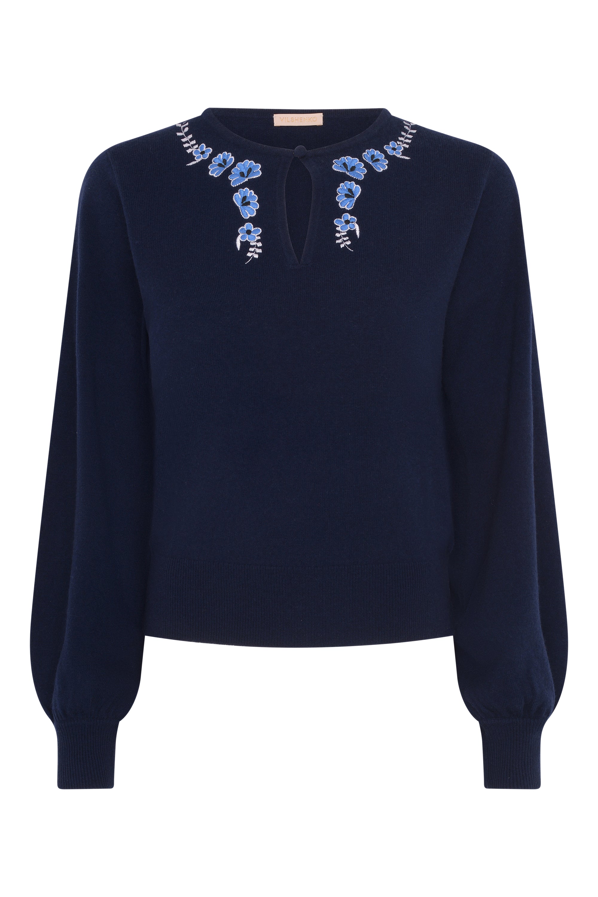 Diana Cashmere Wool Jumper - Navy