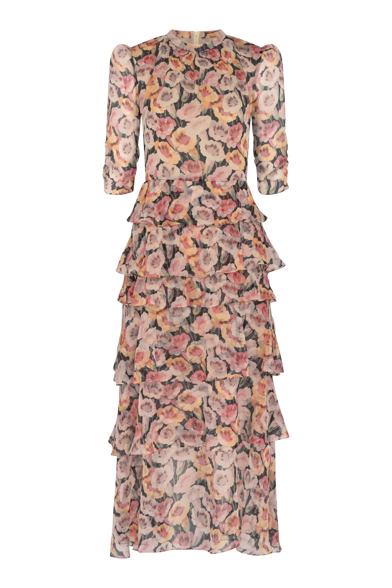 Hania Silk Dress - Petunia