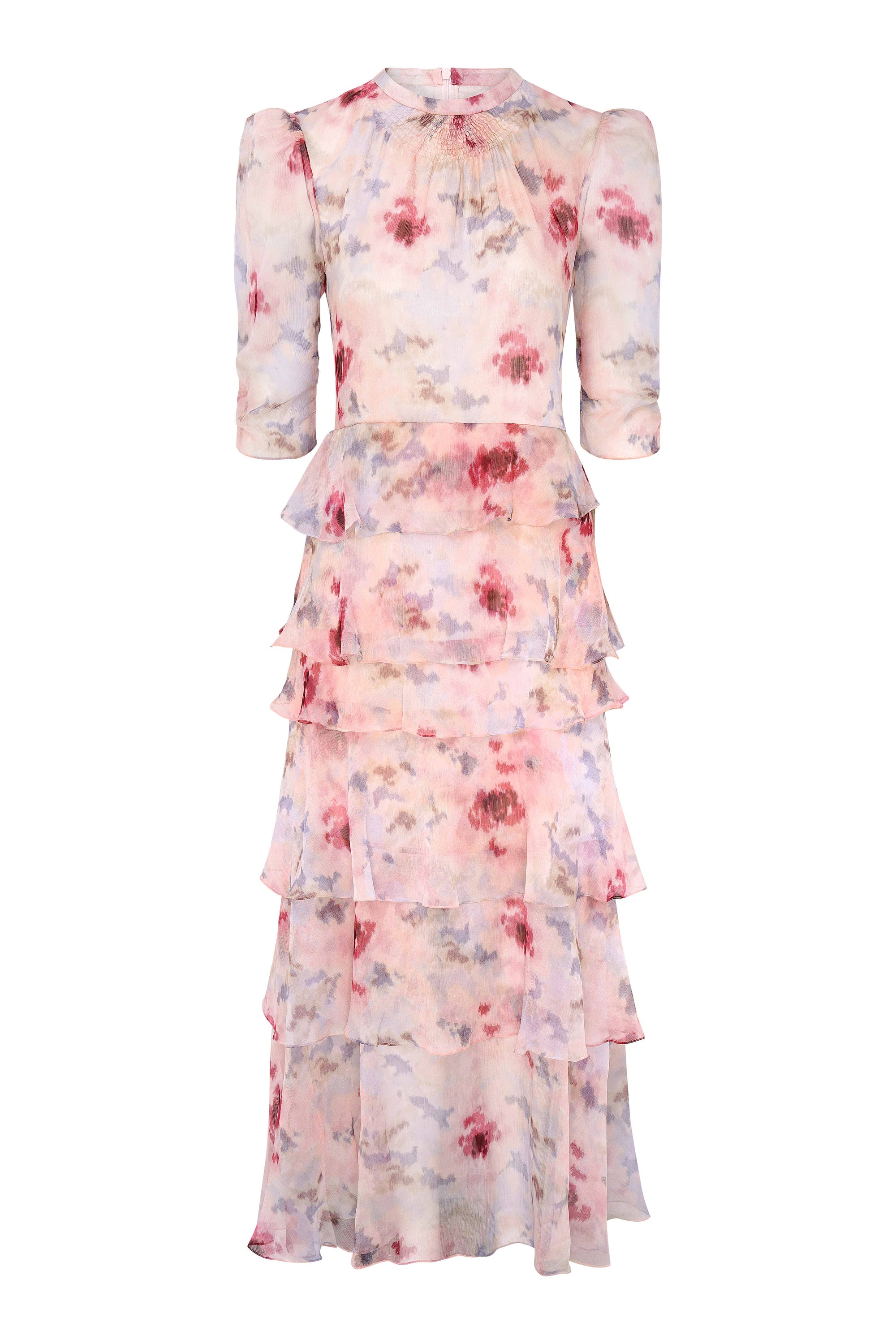 Hania Silk Dress - Cloud Print
