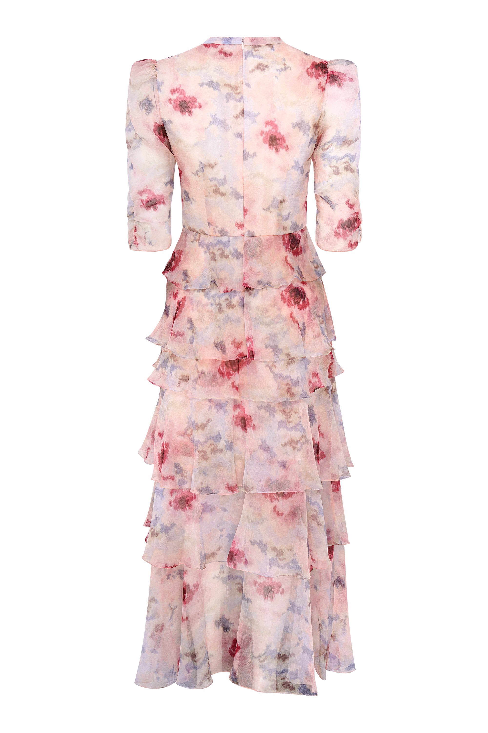 Hania Silk Dress - Cloud Print