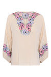 Natasha Silk Blouse - Cream