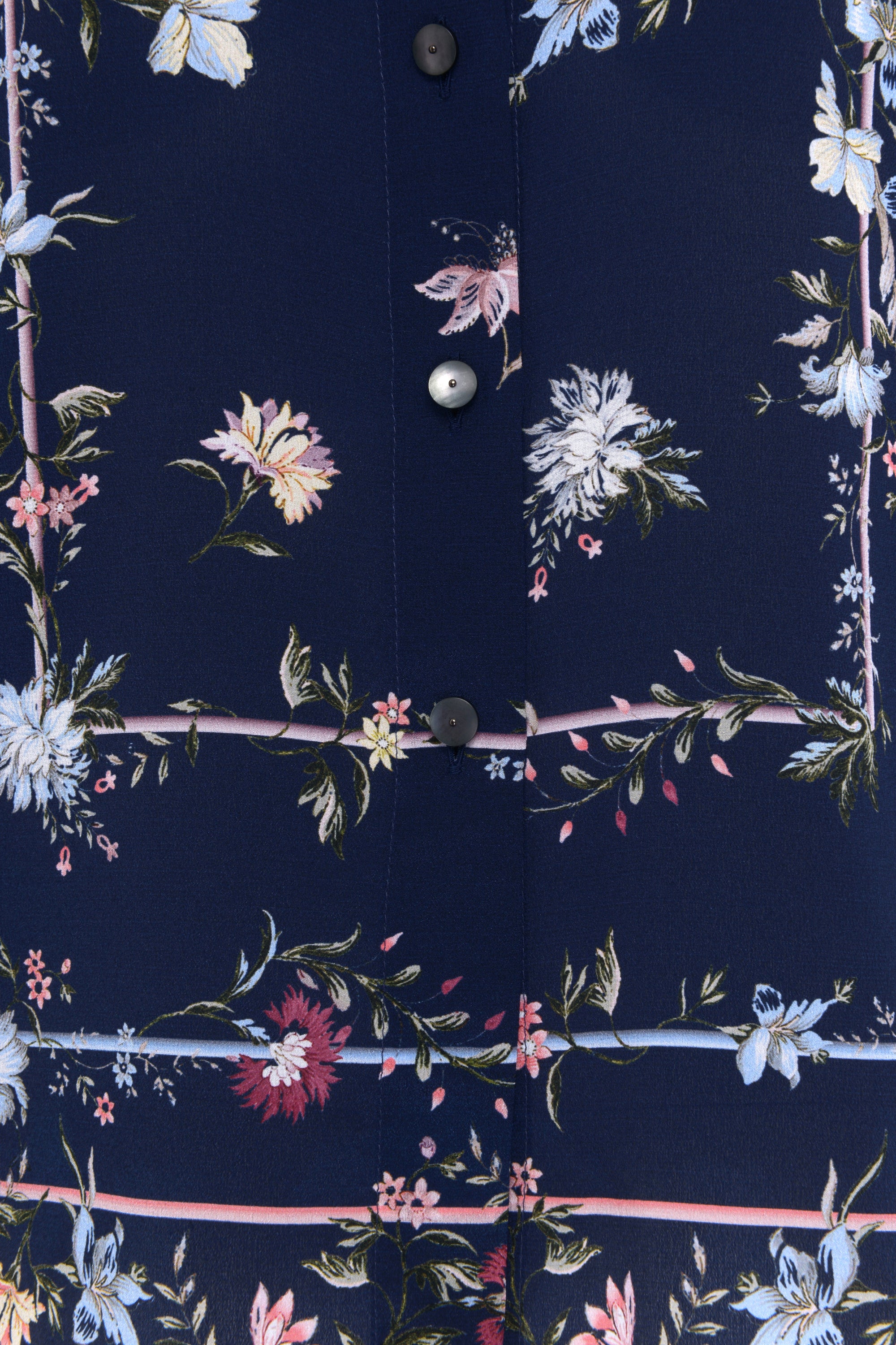 Liza Silk Blouse - Navy