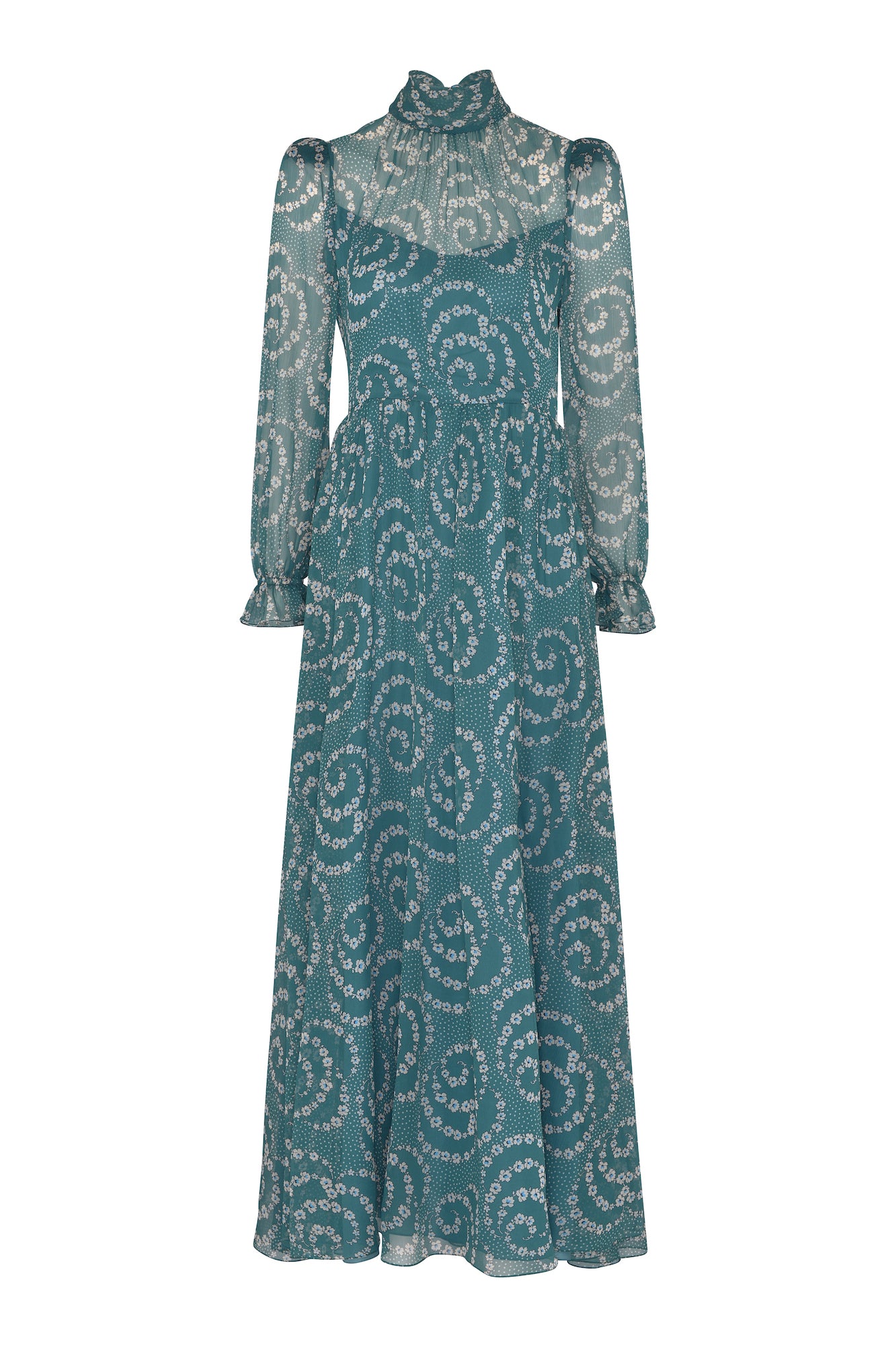Veronika Silk Dress - Emerald