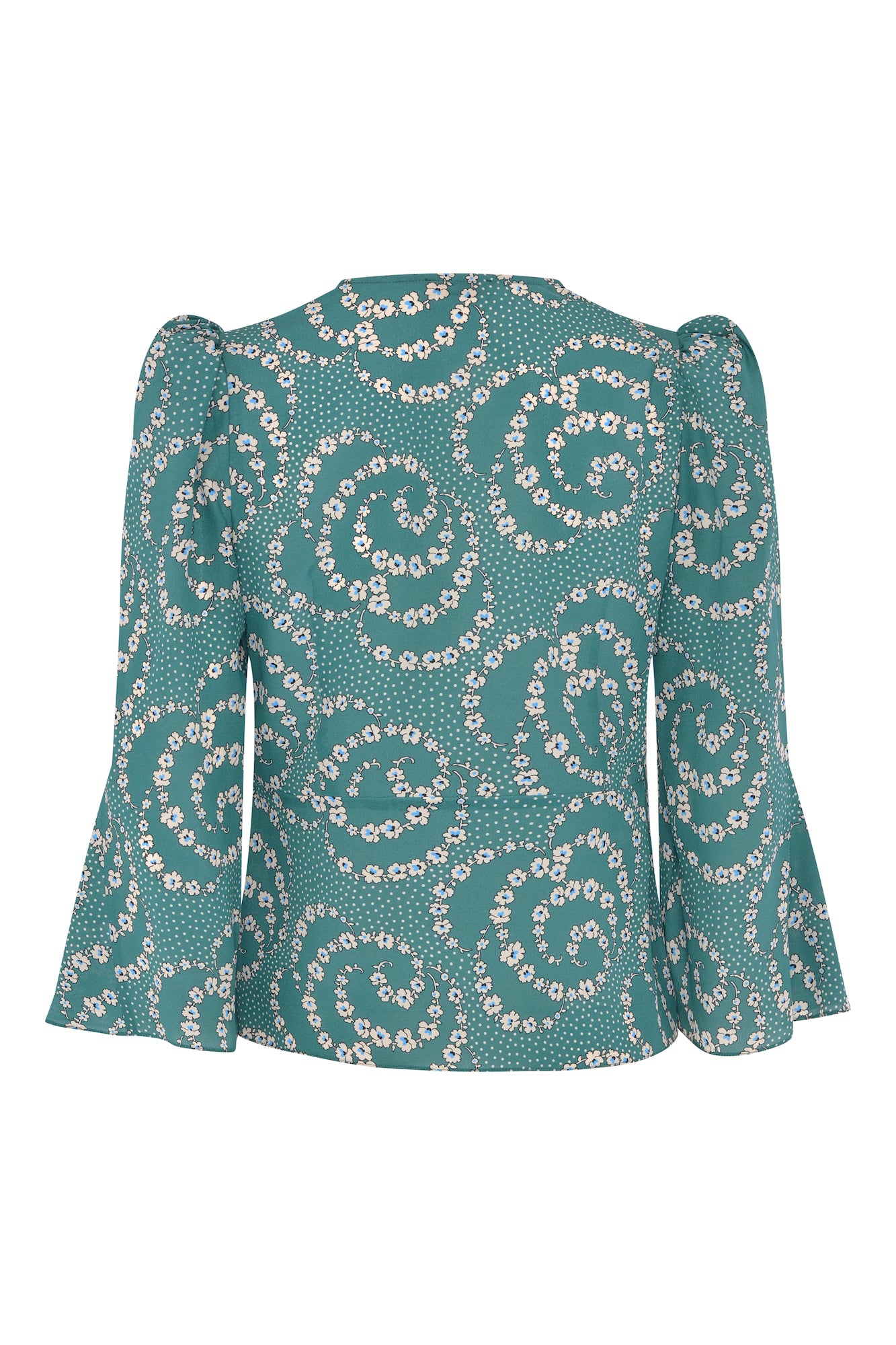 Tanya Silk Blouse - Emerald