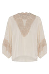 Natasha Silk Blouse - Oyster