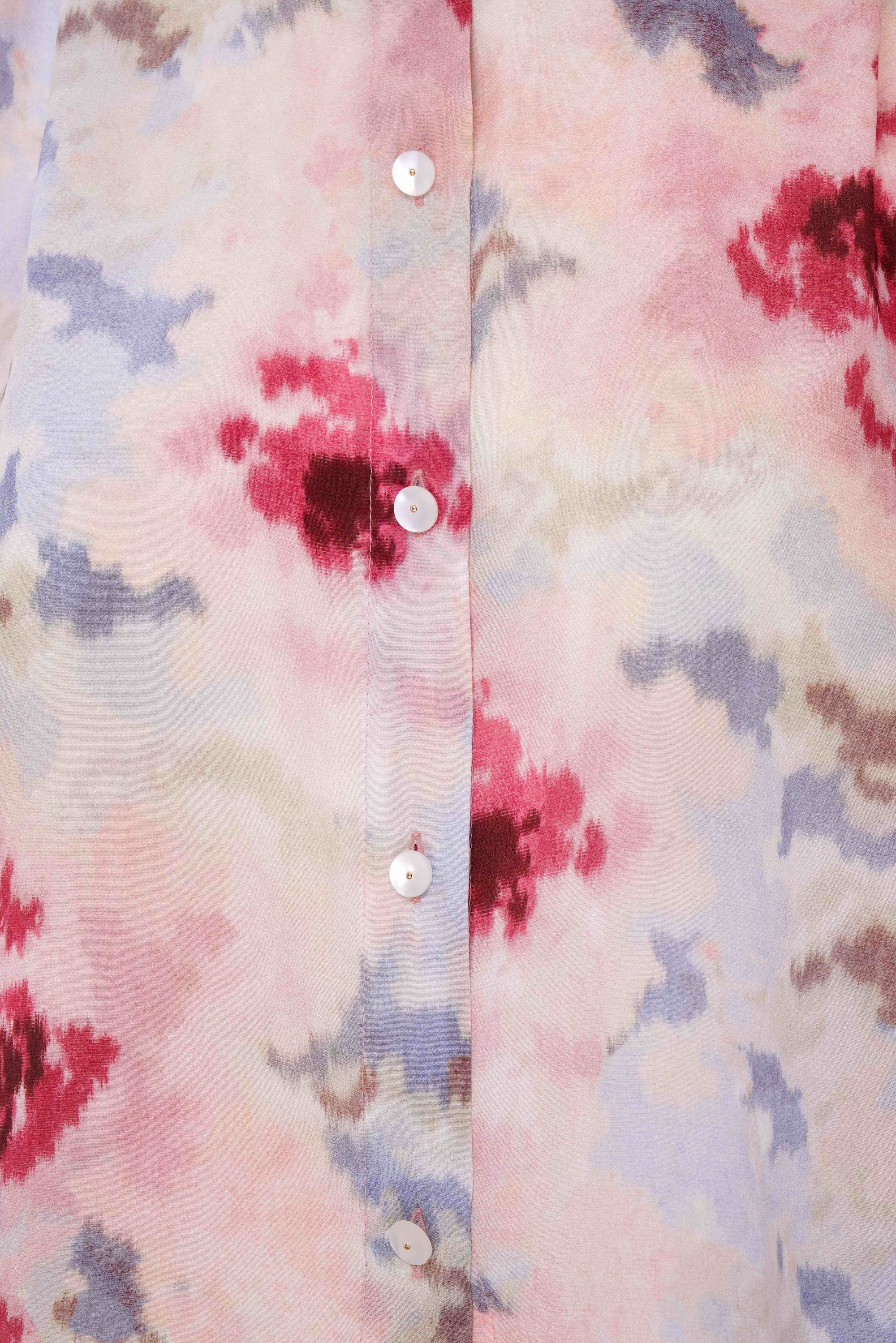 Liza Silk Blouse - Cloud