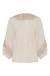 Natasha Silk Blouse - Cream