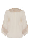 Natasha Silk Blouse - Oyster