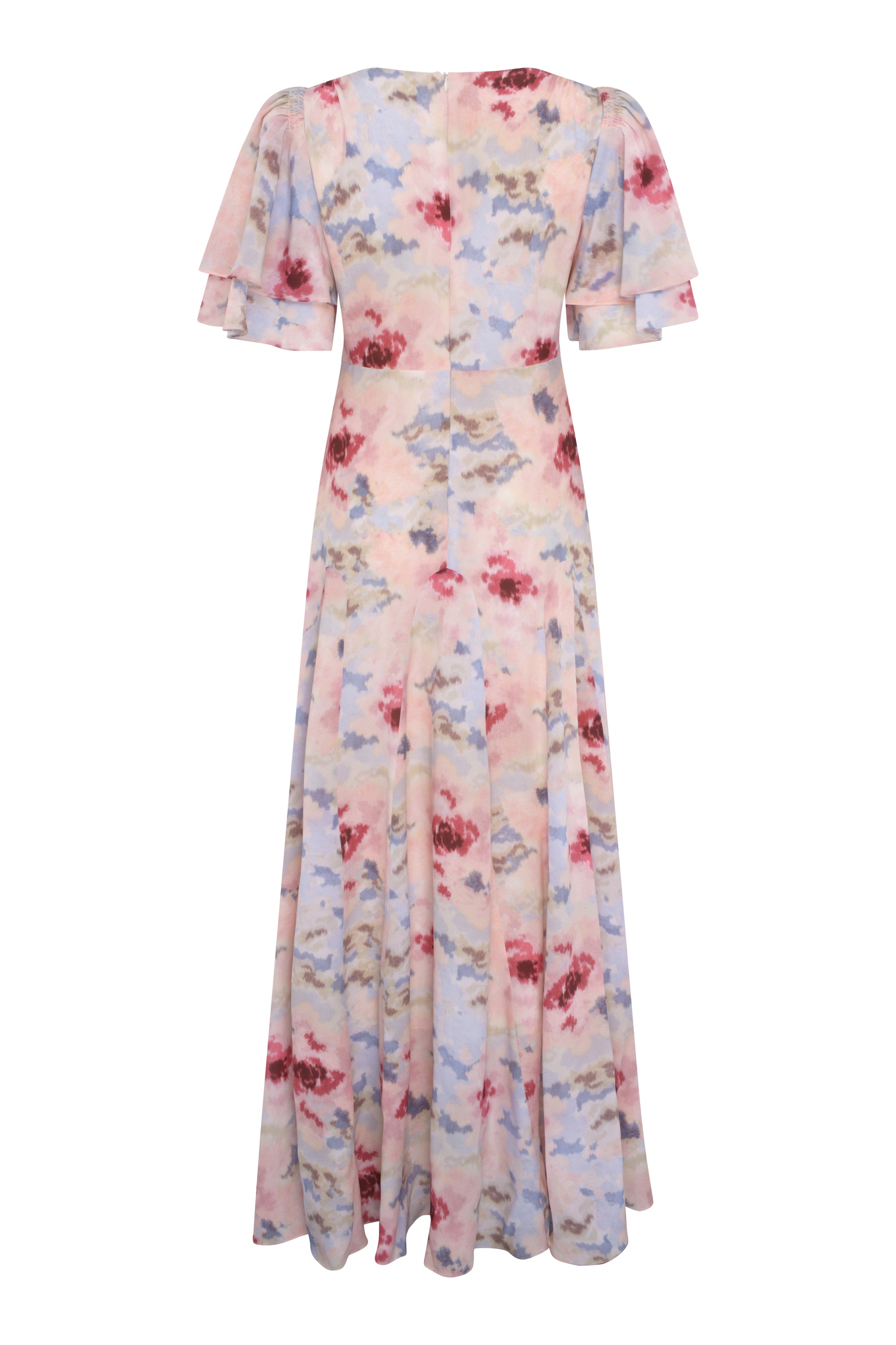 Natalia Silk Dress - Cloud