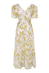 Lubava Cotton Silk Dress - Yellow Iris