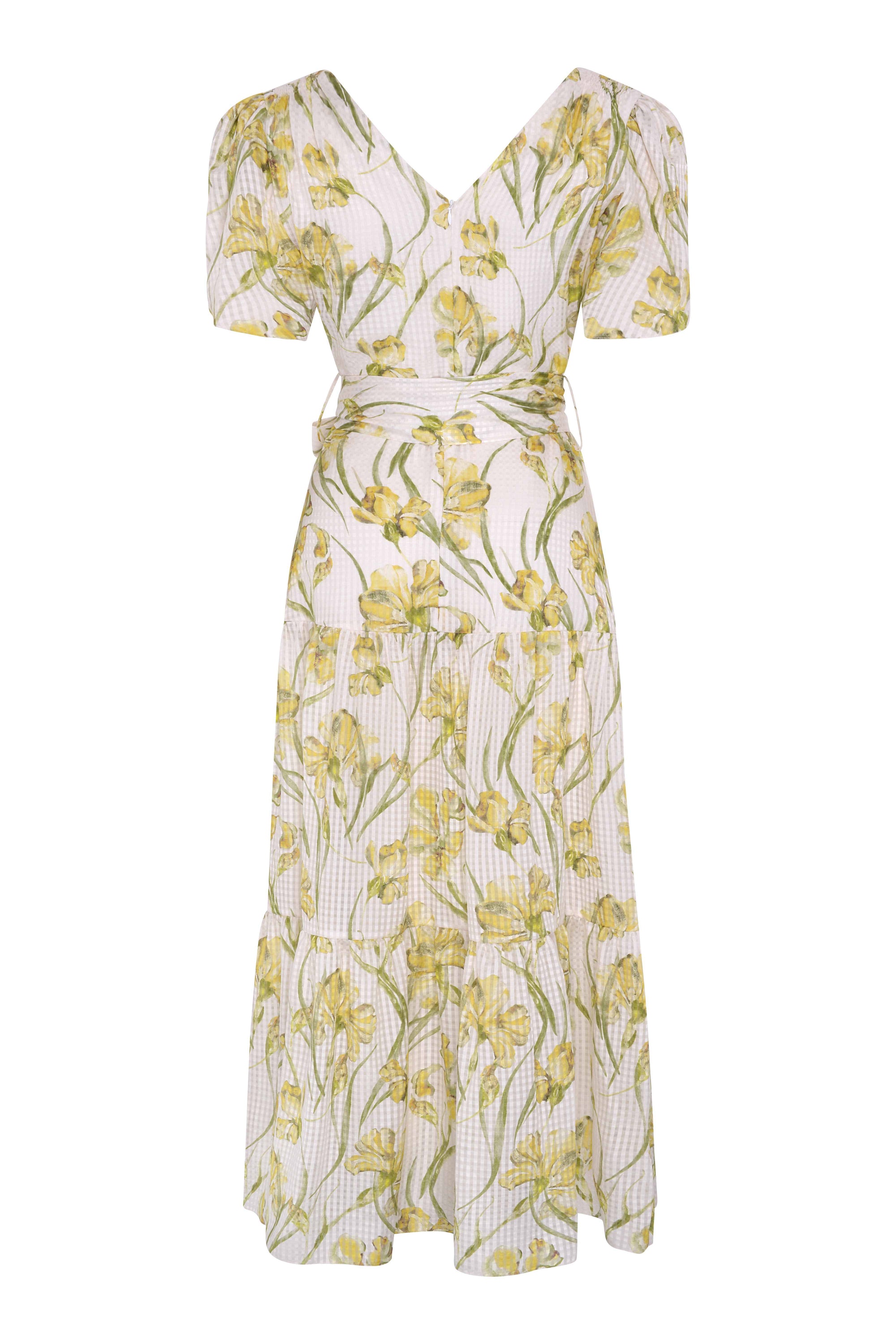 Lubava Cotton Silk Dress - Yellow Iris
