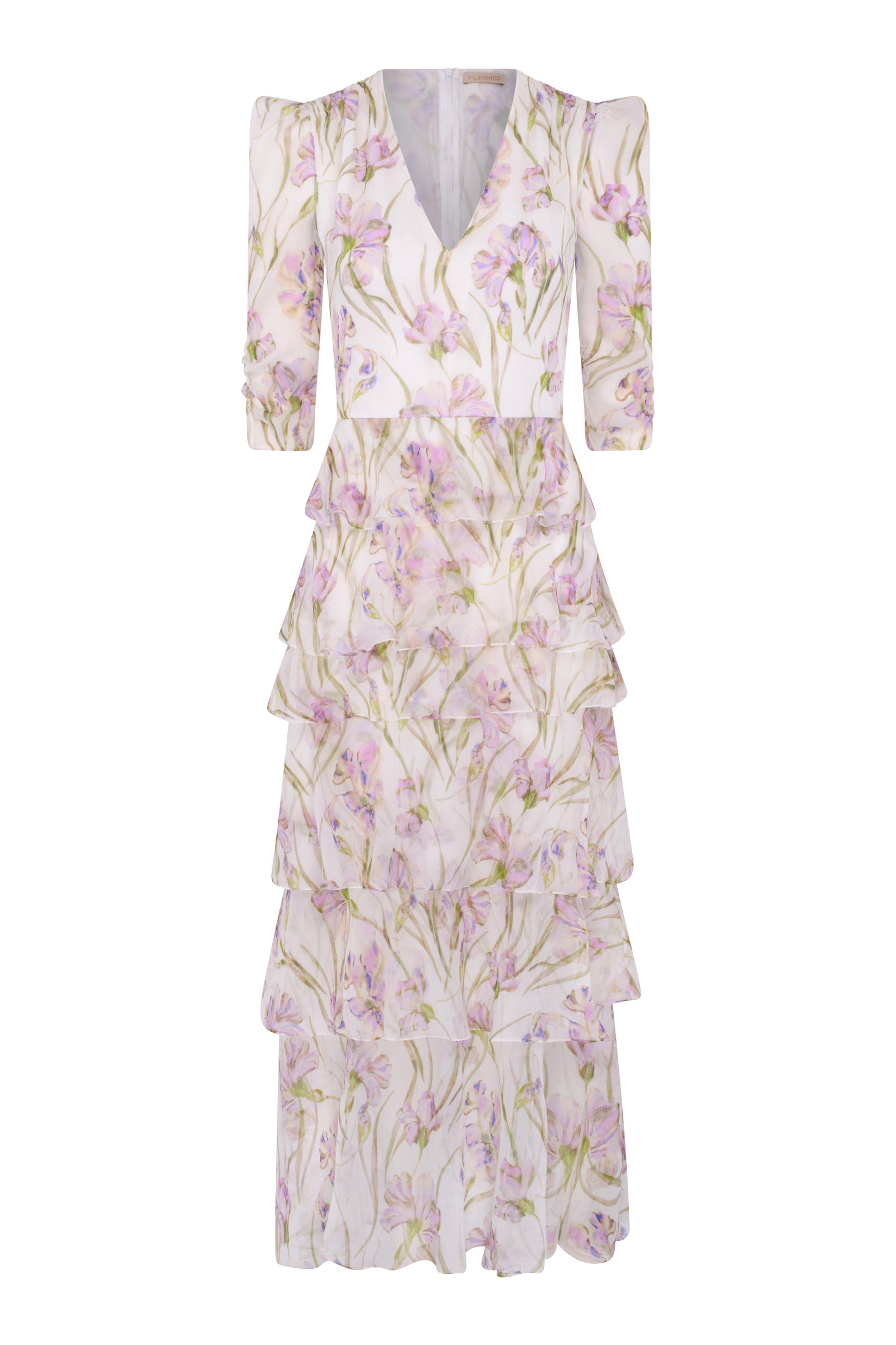 Ester Silk Dress - Lilac Iris