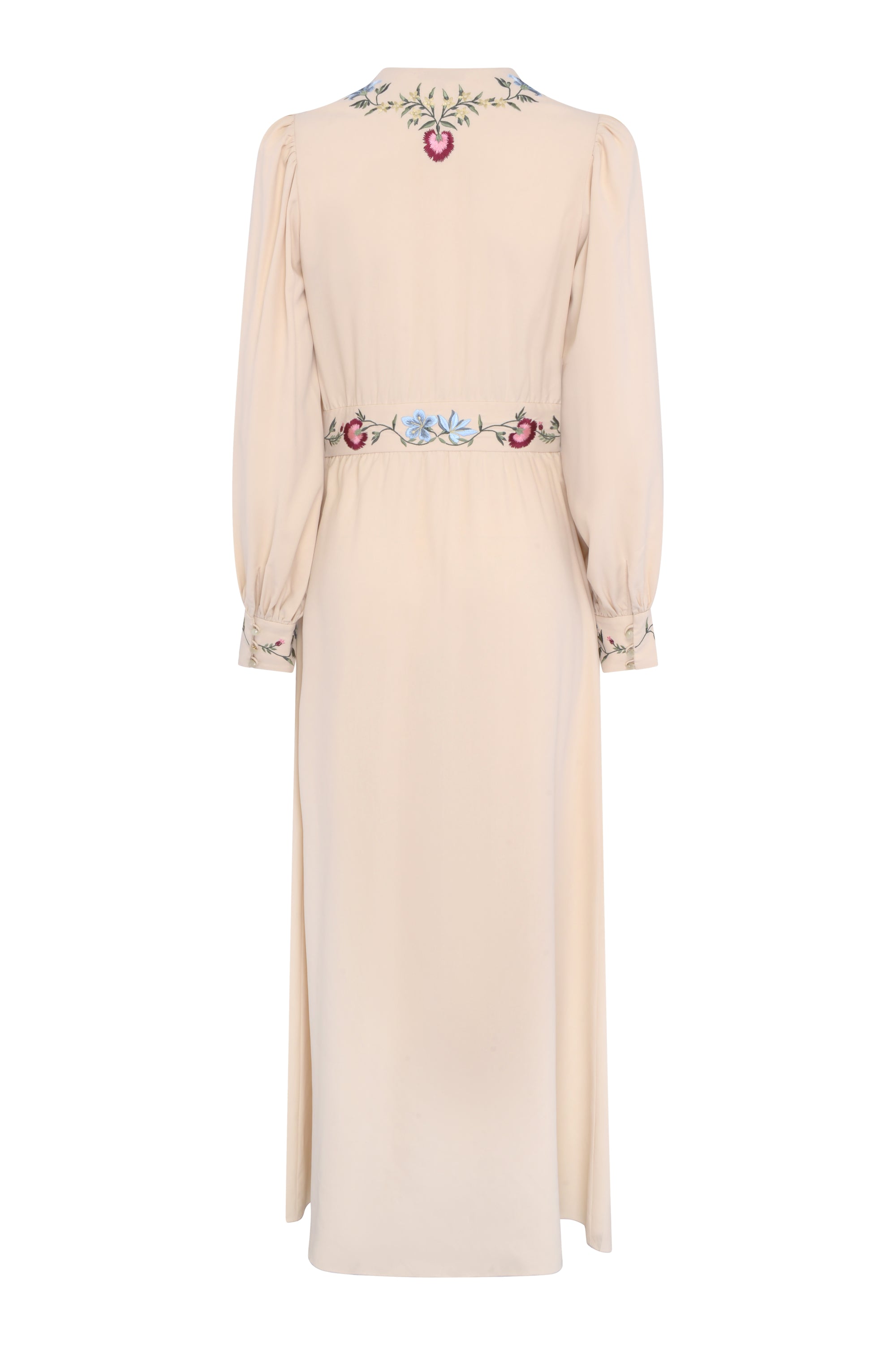 Liya Sandwash Silk Dress - Cream