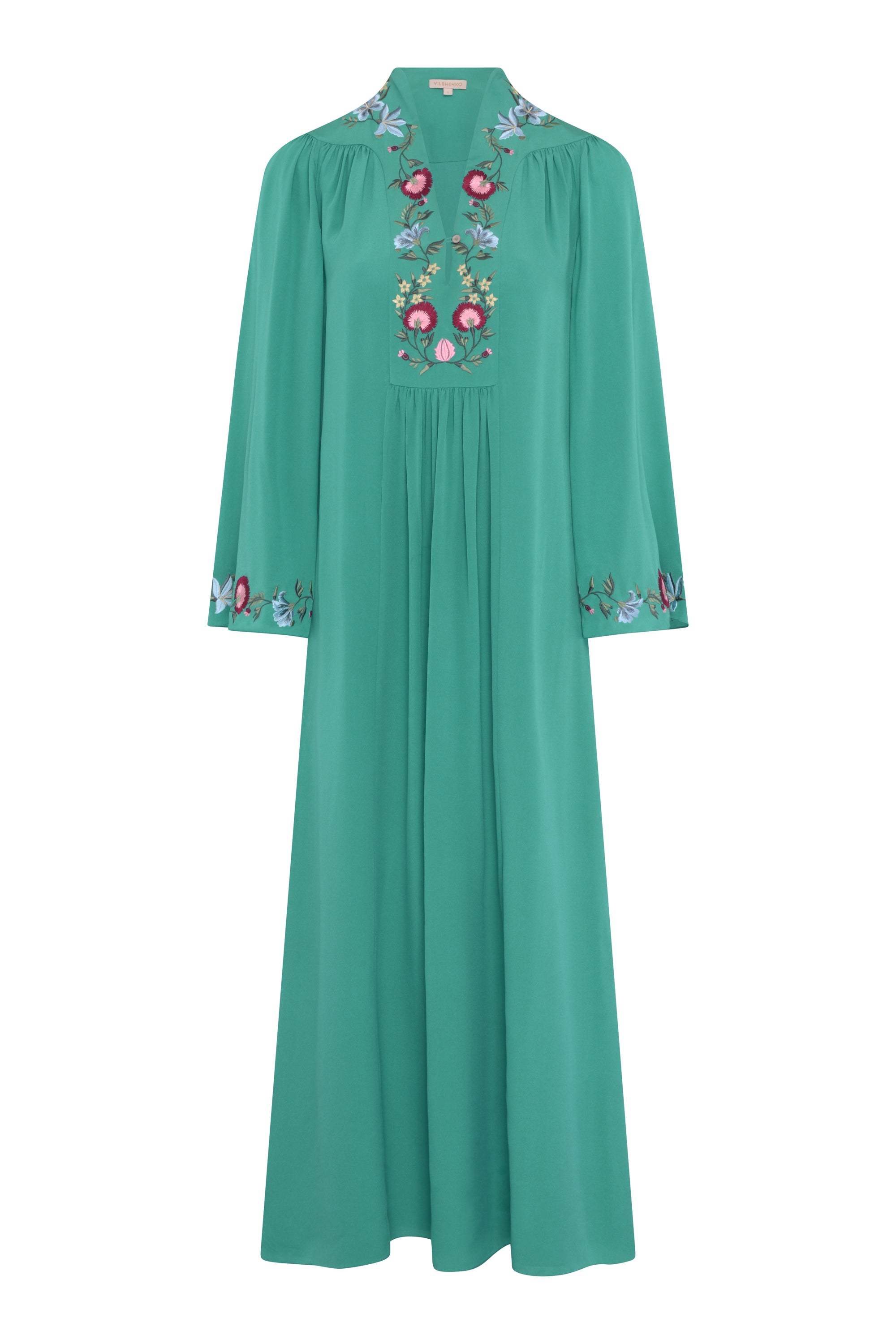 Zoya Silk Dress - Jade