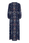 Julia Silk Dress - Navy