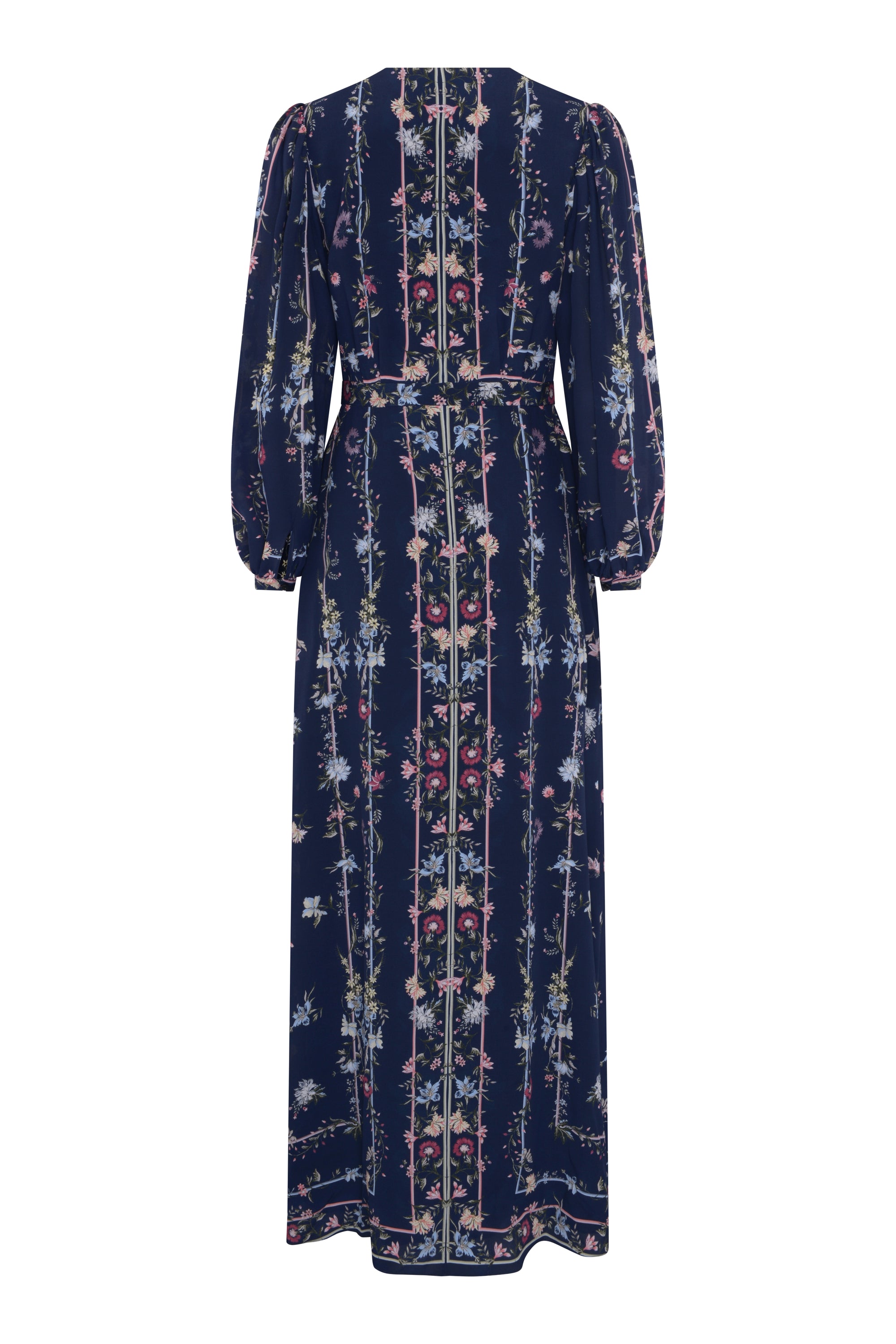 Julia Silk Dress - Navy