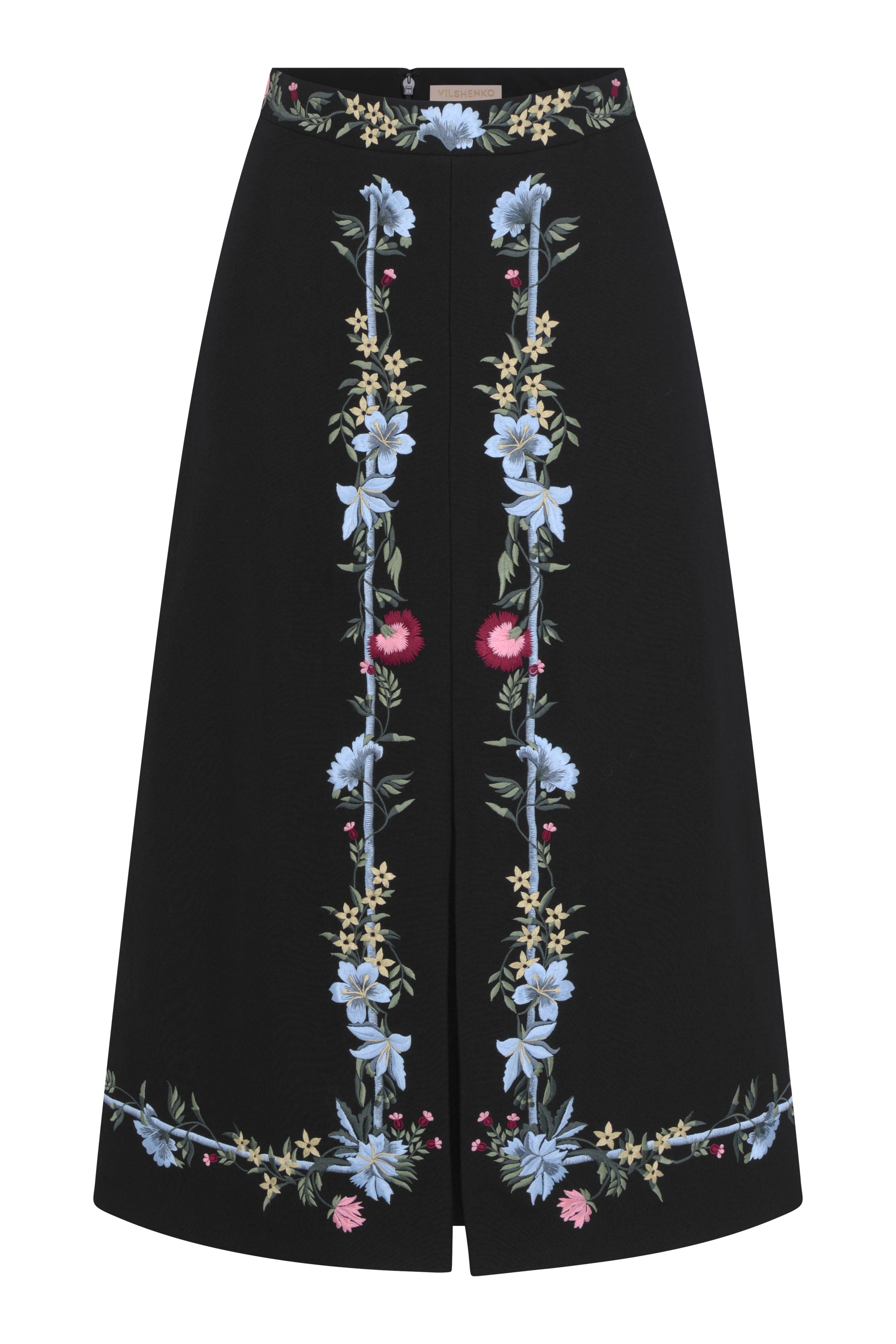 Claire Wool Gaberdine Skirt