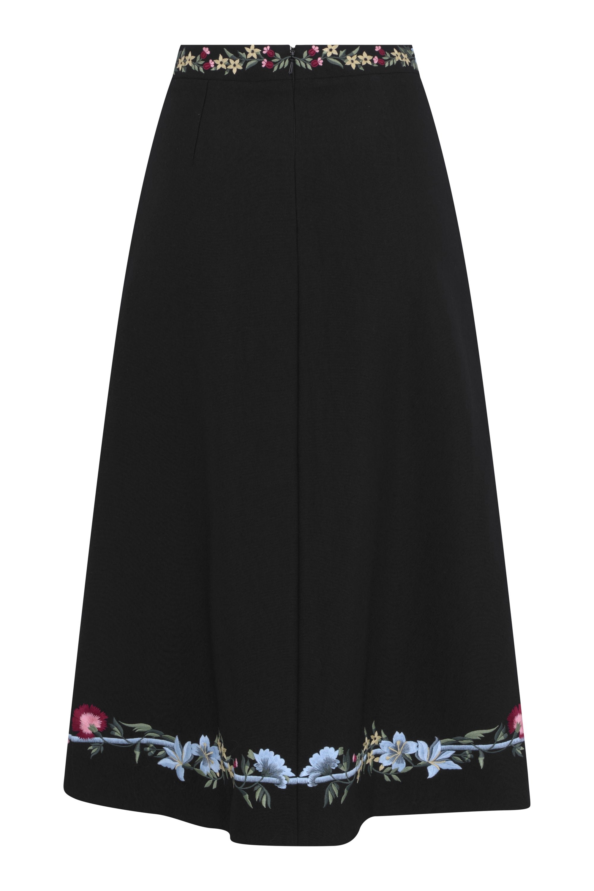 Claire Wool Gaberdine Skirt