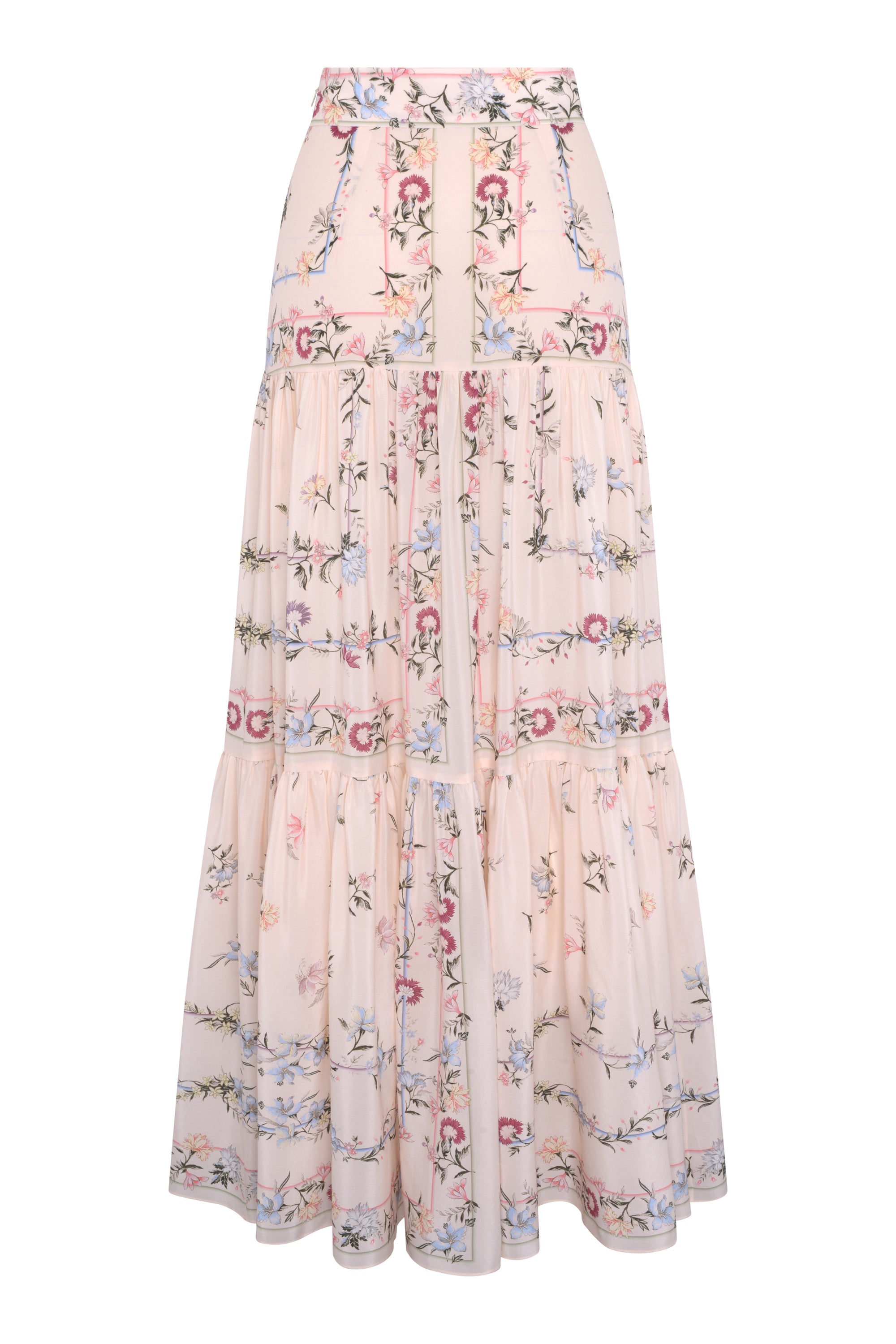 Rosa Silk Skirt - Cream