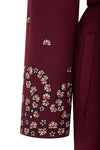 Yulia Wool Coat - Burgundy