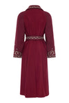 Yulia Wool Coat - Burgundy