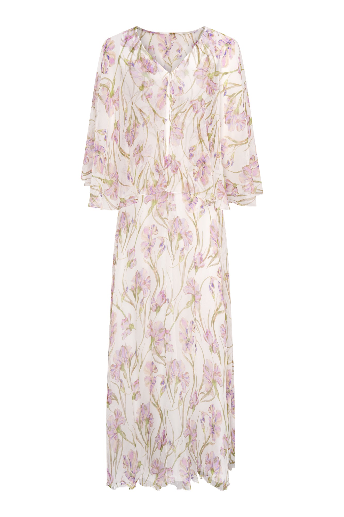 Fekla Silk Dress - Lilac Iris