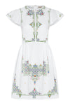 Kharlie Cotton Linen Dress - White