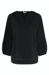 Natasha Silk Blouse - Black