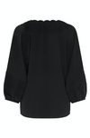 Natasha Silk Blouse - Black