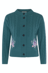 Vanessa Cashmere Blend Cardigan - Emerald