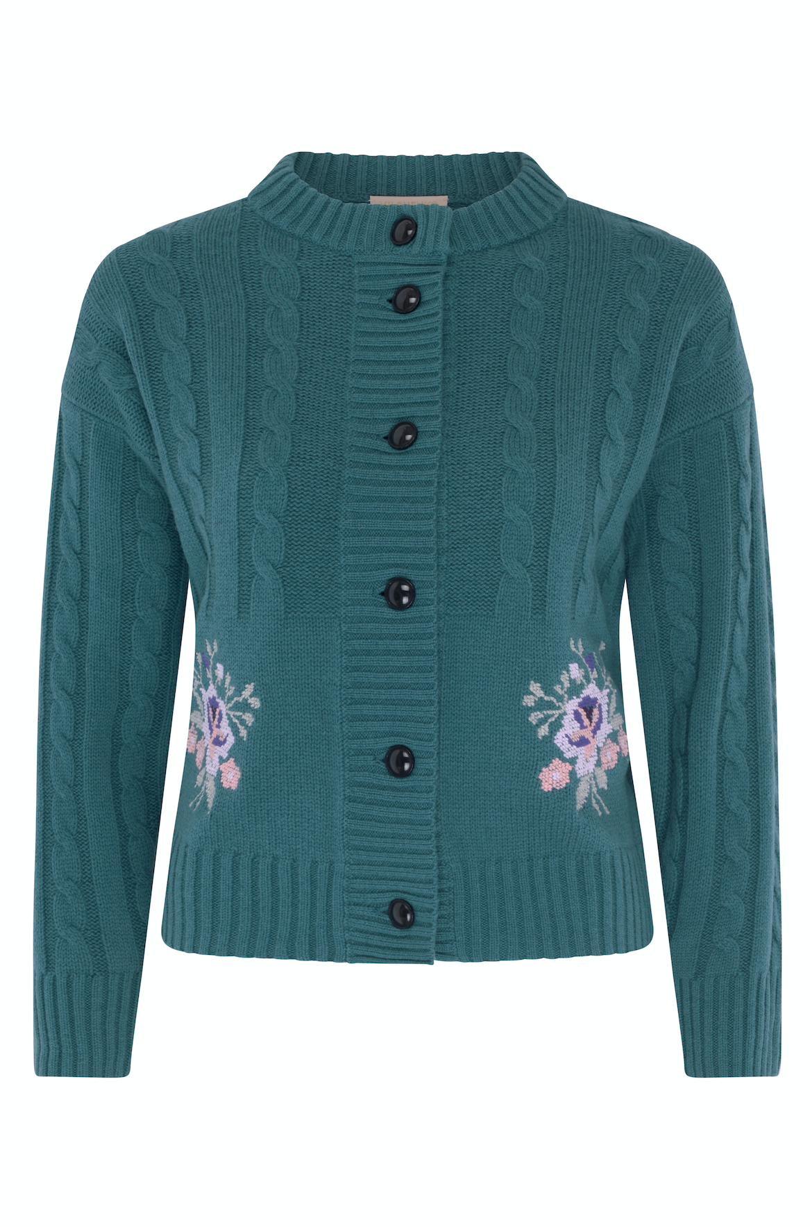 Vanessa Cashmere Blend Cardigan - Emerald