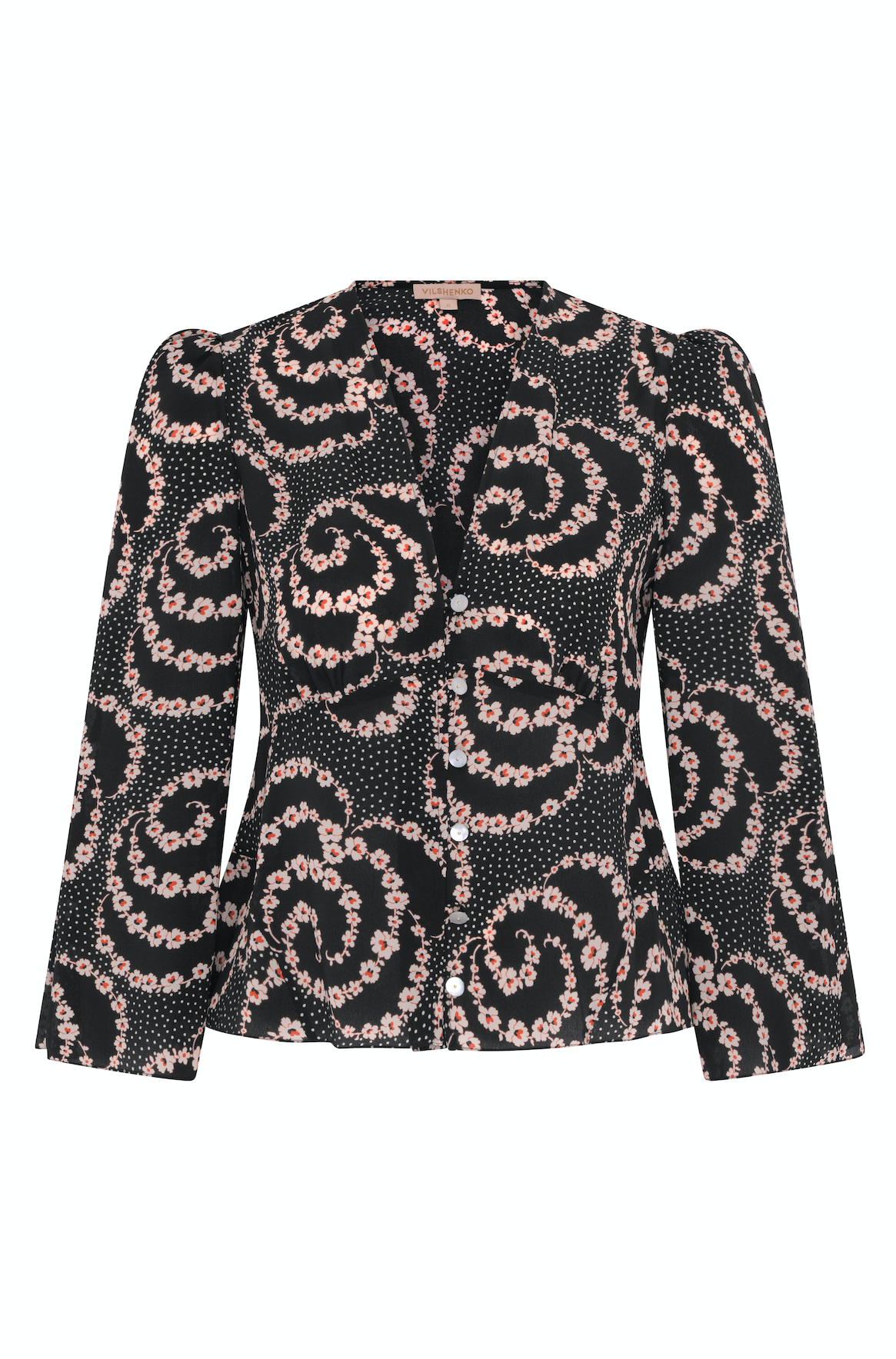 Tanya Silk Blouse - Black