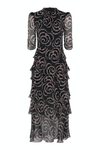 Hania Silk Dress - Daisy Chain Black