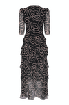 Hania Silk Dress - Daisy Chain Black