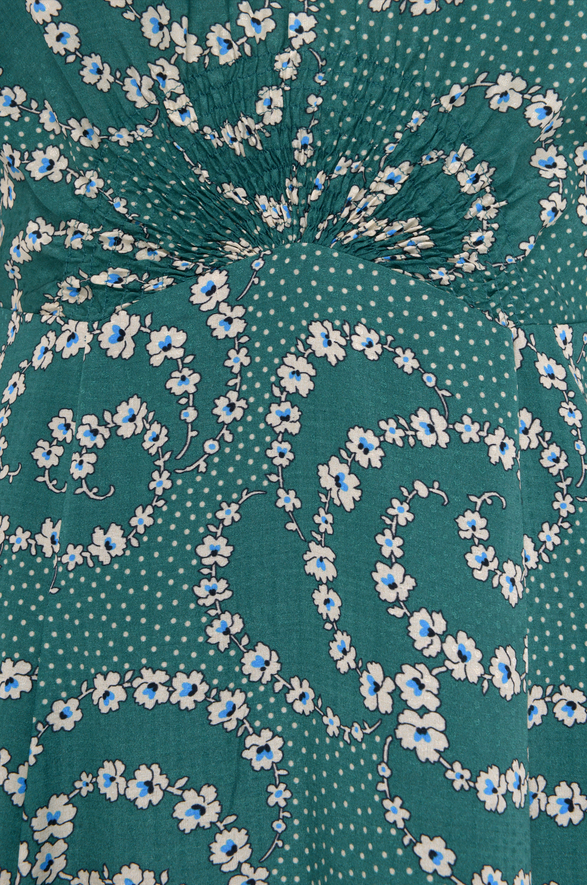 Fay Silk Cotton Dress - Emerald