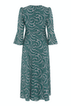 Elena Silk Dress - Emerald