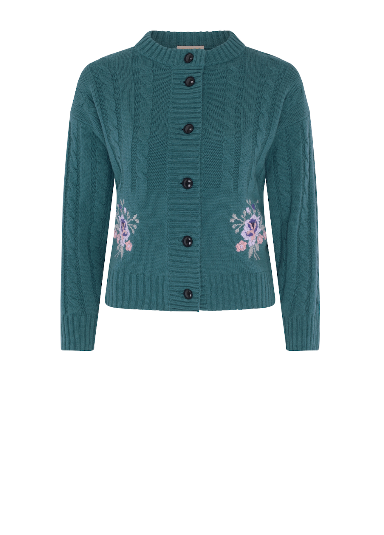 Vanessa Cashmere Blend Cardigan - Emerald