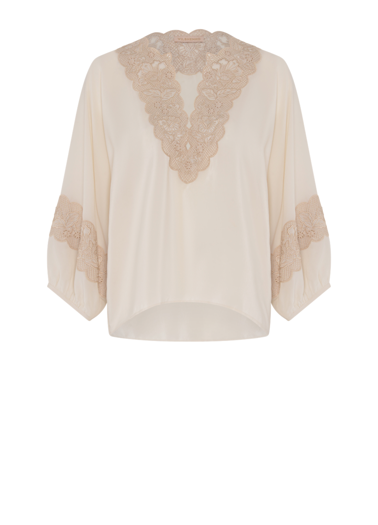Natasha Silk Blouse - Cream