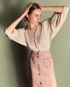 Ava Wool Skirt - Dusty Pink