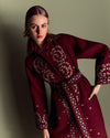 Yulia Wool Coat - Burgundy