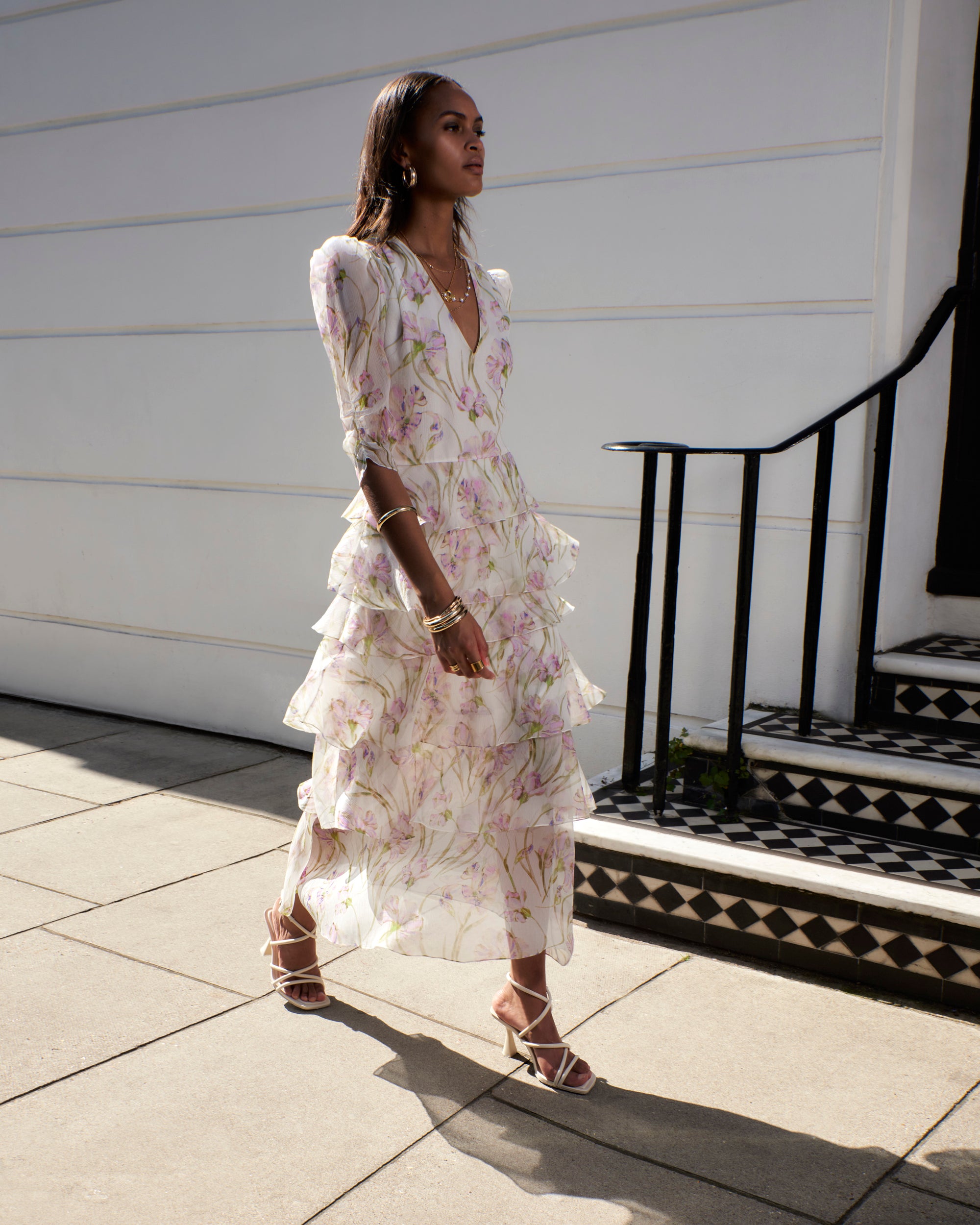 Ester Silk Dress - Lilac Iris