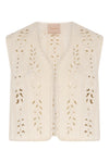 Lia Wool Waistcoat - Ivory