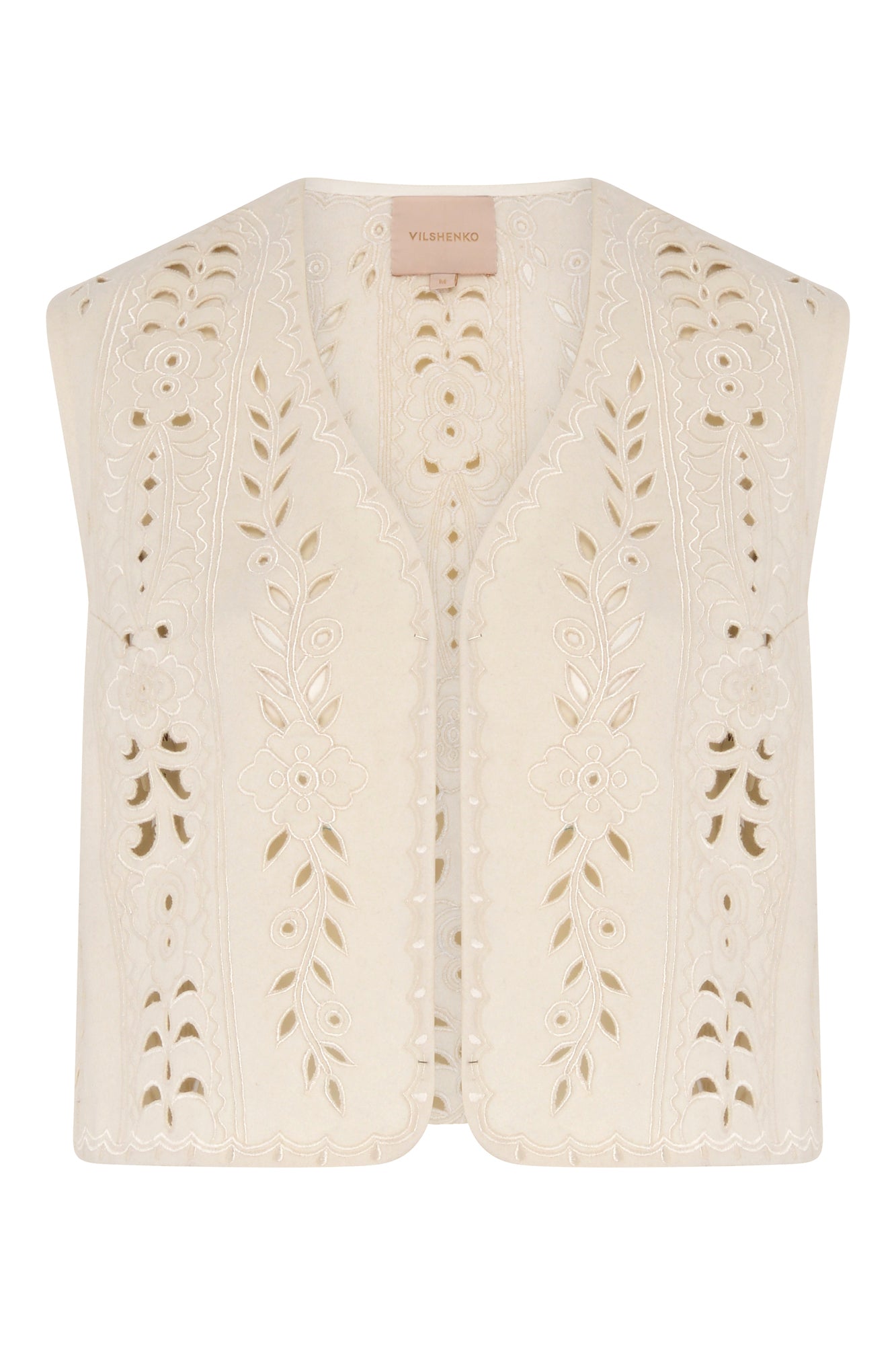 Lia Wool Waistcoat - Ivory