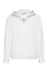 Arina Cotton Linen Blouse - White