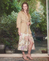 Elena Linen Midi Skirt