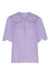 Beatrice Cotton Blouse - Lilac